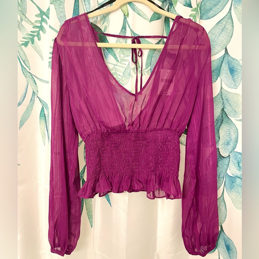 Forever 21 Shimmer Party Top